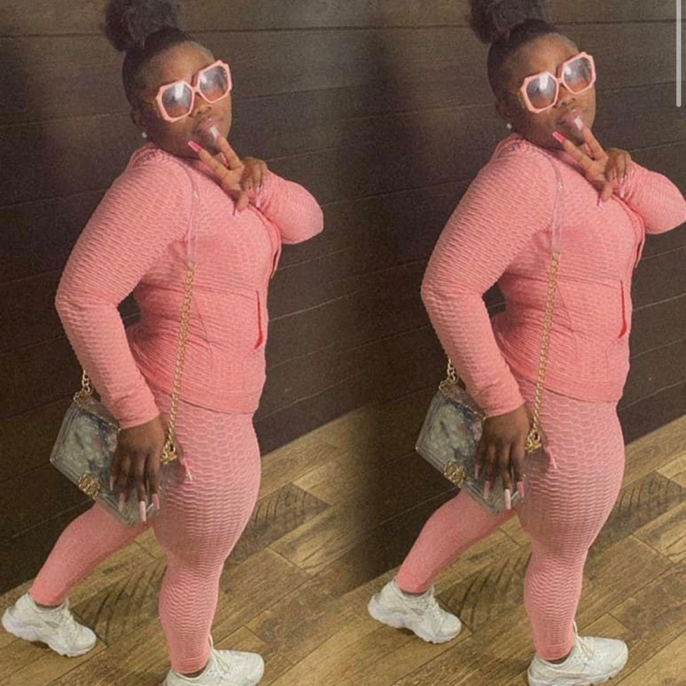 Pink sports leggings